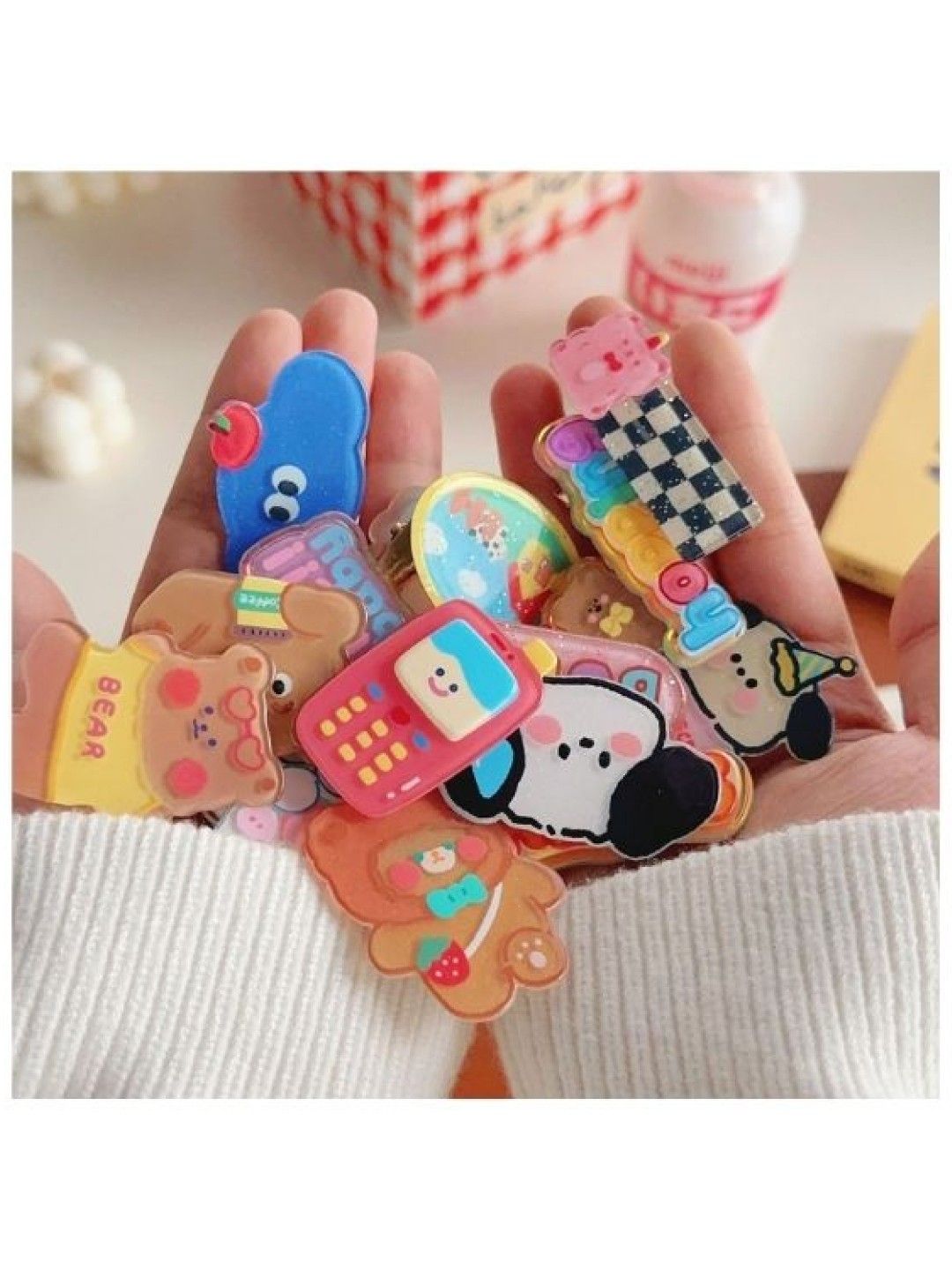 Scenti 3pc Hair Clip Set (Set of 2) (Strawberry and Donuts- Image 4)
