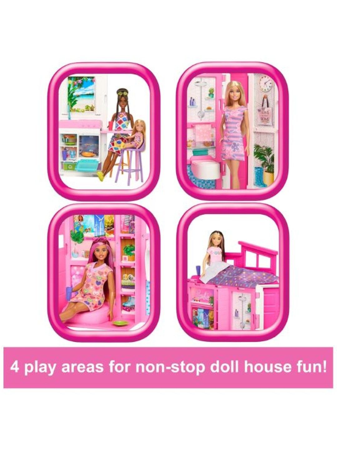Barbie Doll House Playset Getaway House with Accessories (No Color- Image 3)