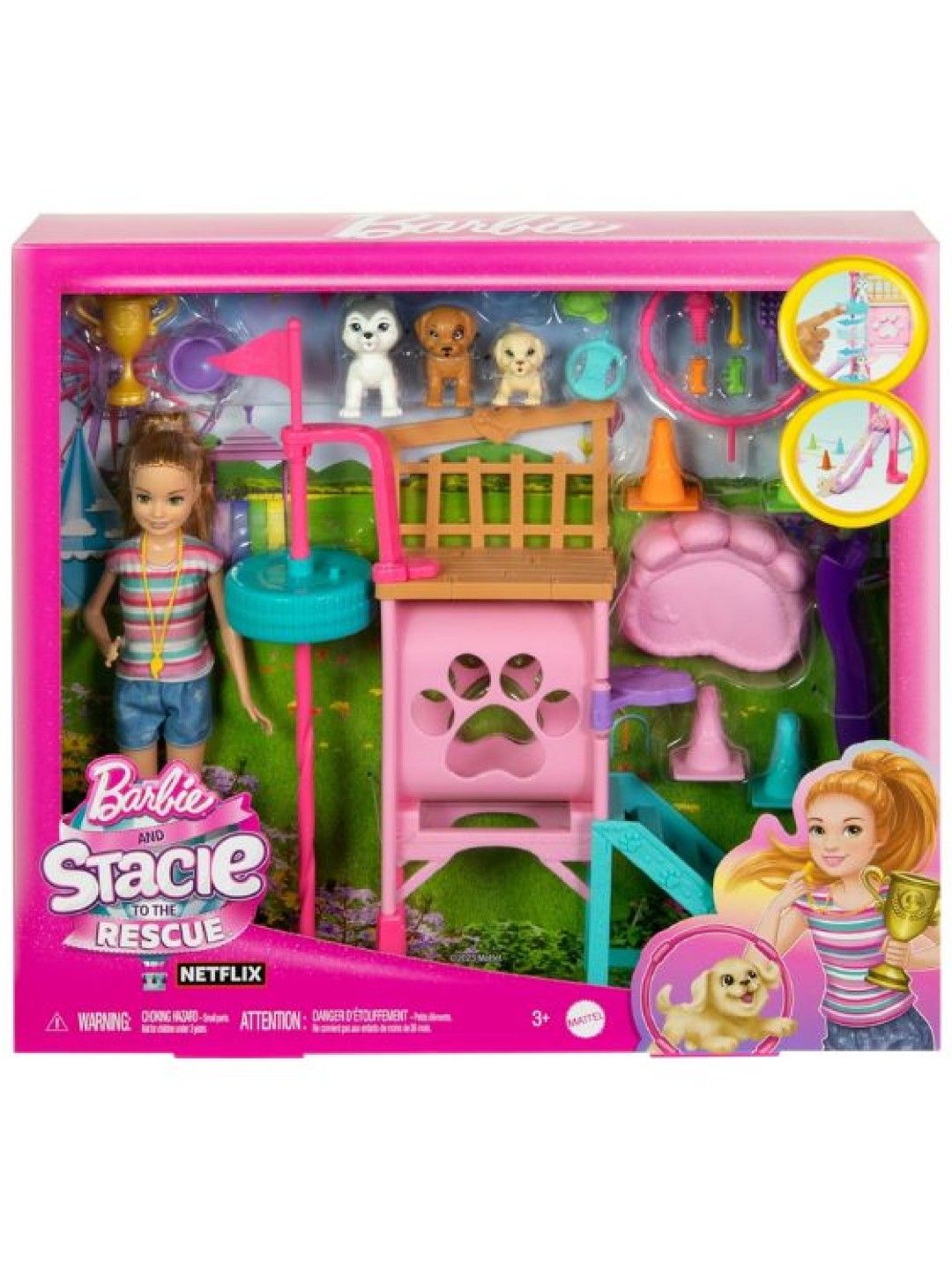 Barbie Stacie To The Rescue Puppy Playground Playset (No Color- Image 4)