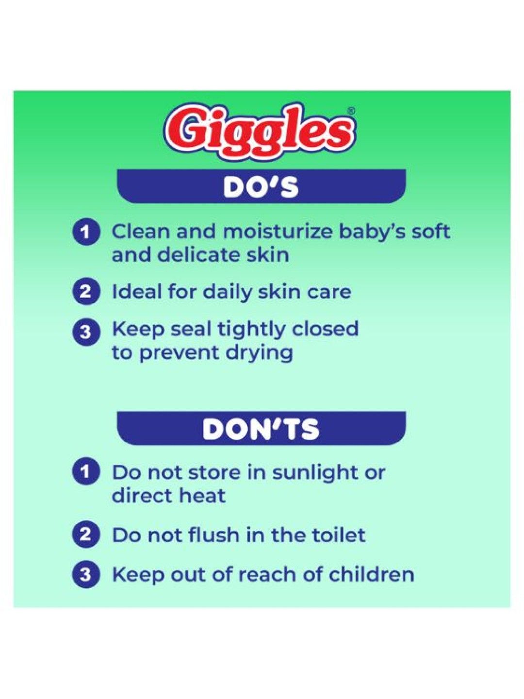 Giggles Anti-Bacterial Wipes 20s (No Color- Image 4)