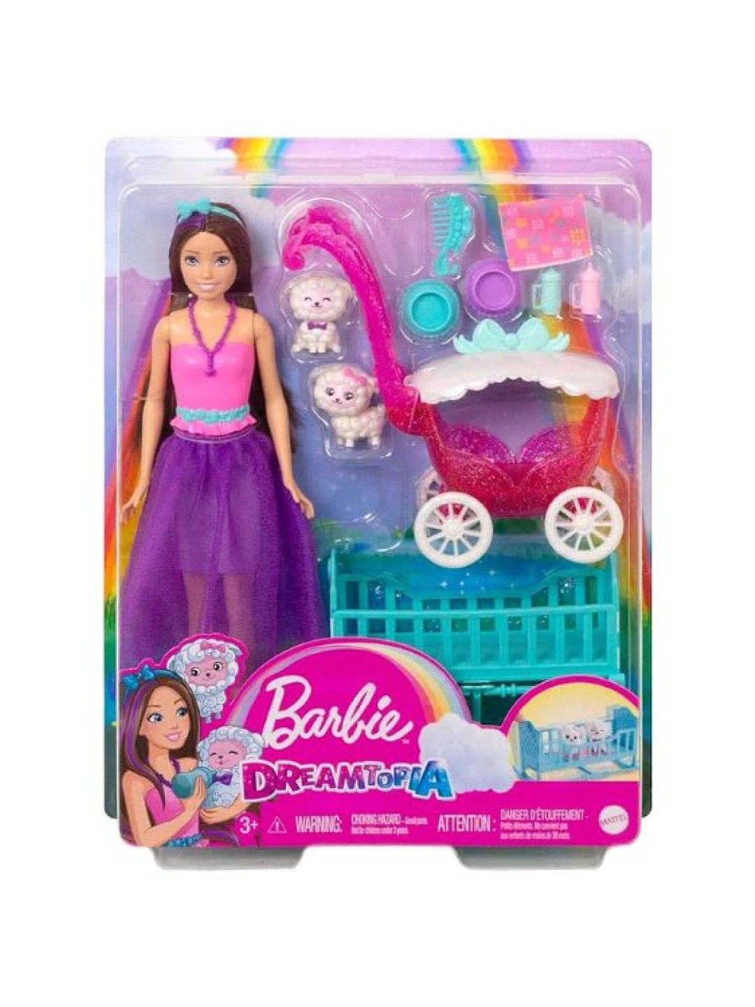 Barbie Dreamtopia Skipper Doll And Nurturing Playset With Lambs And Stroller (No Color- Image 4)