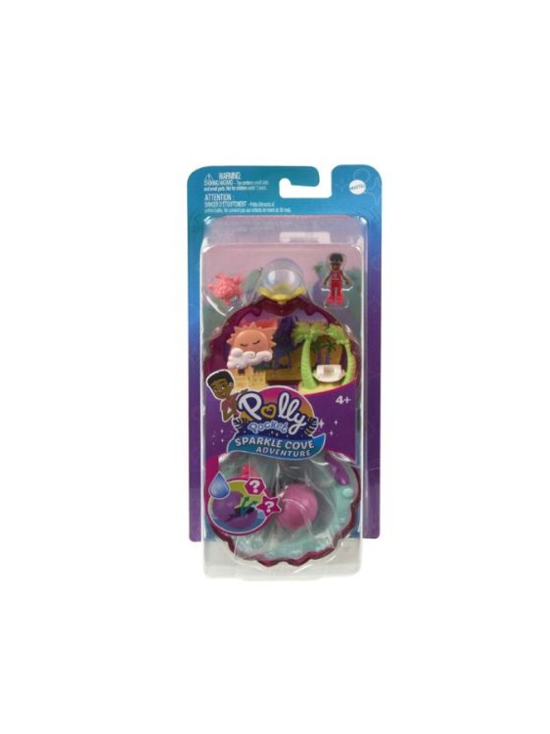 Polly Pocket Sparkle Cove Adventure Beach Compact Playset (No Color- Image 4)