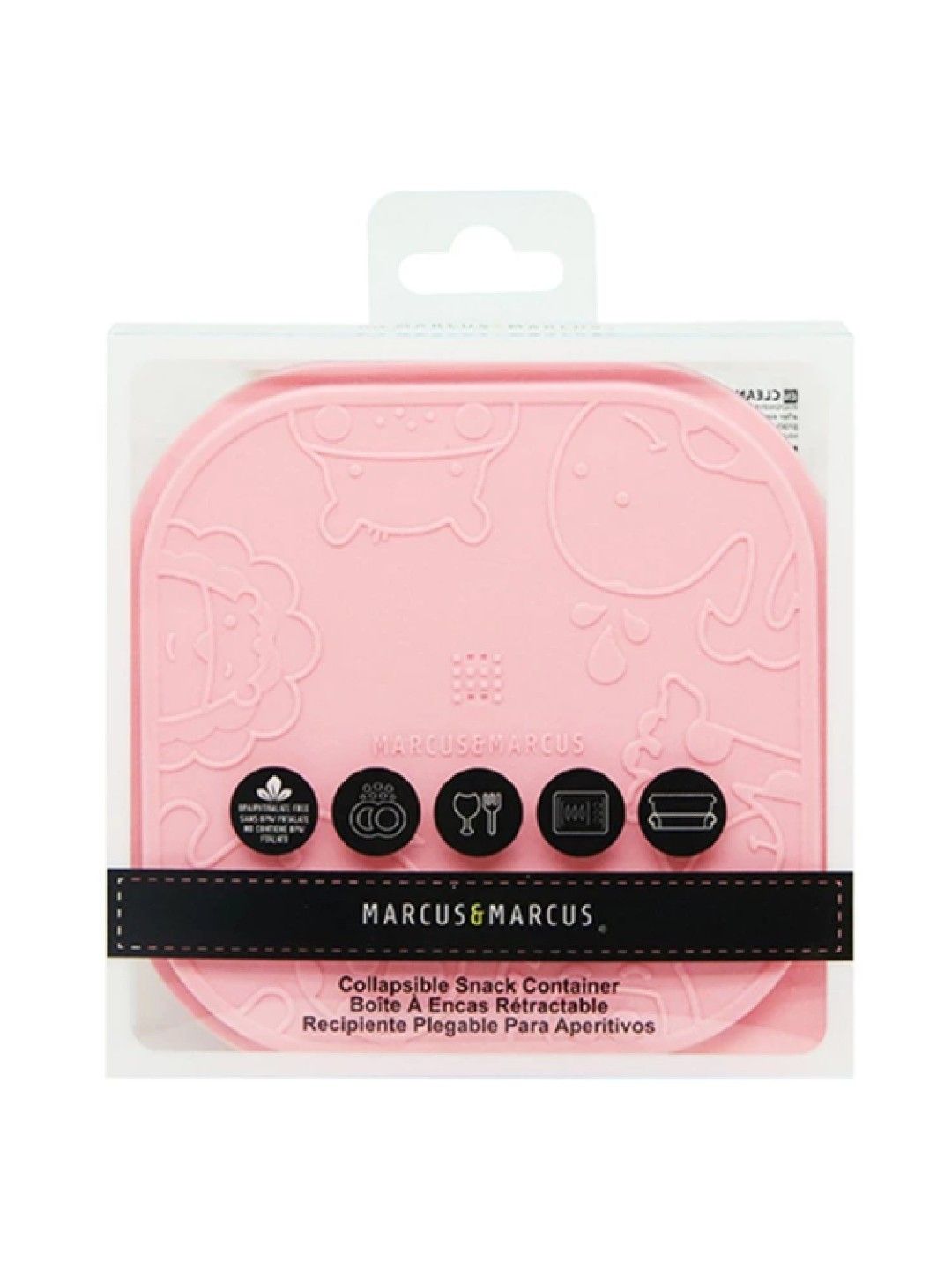 Marcus & Marcus Silicone Collapsible Container (Pastel Pink- Image 2)
