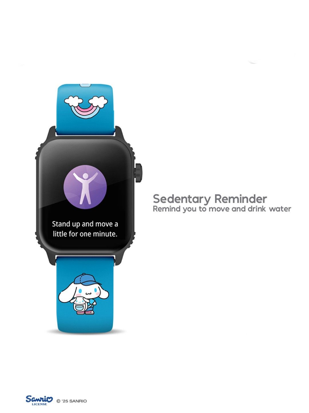 Cherry Sanrio Characters Cinnamoroll Smartwatch (No Color- Image 4)
