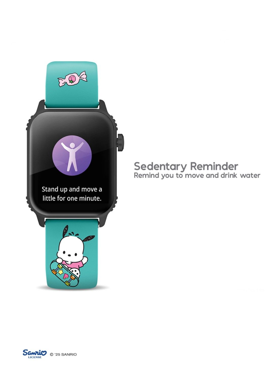 Cherry Sanrio Characters Pochacco Smartwatch (No Color- Image 4)