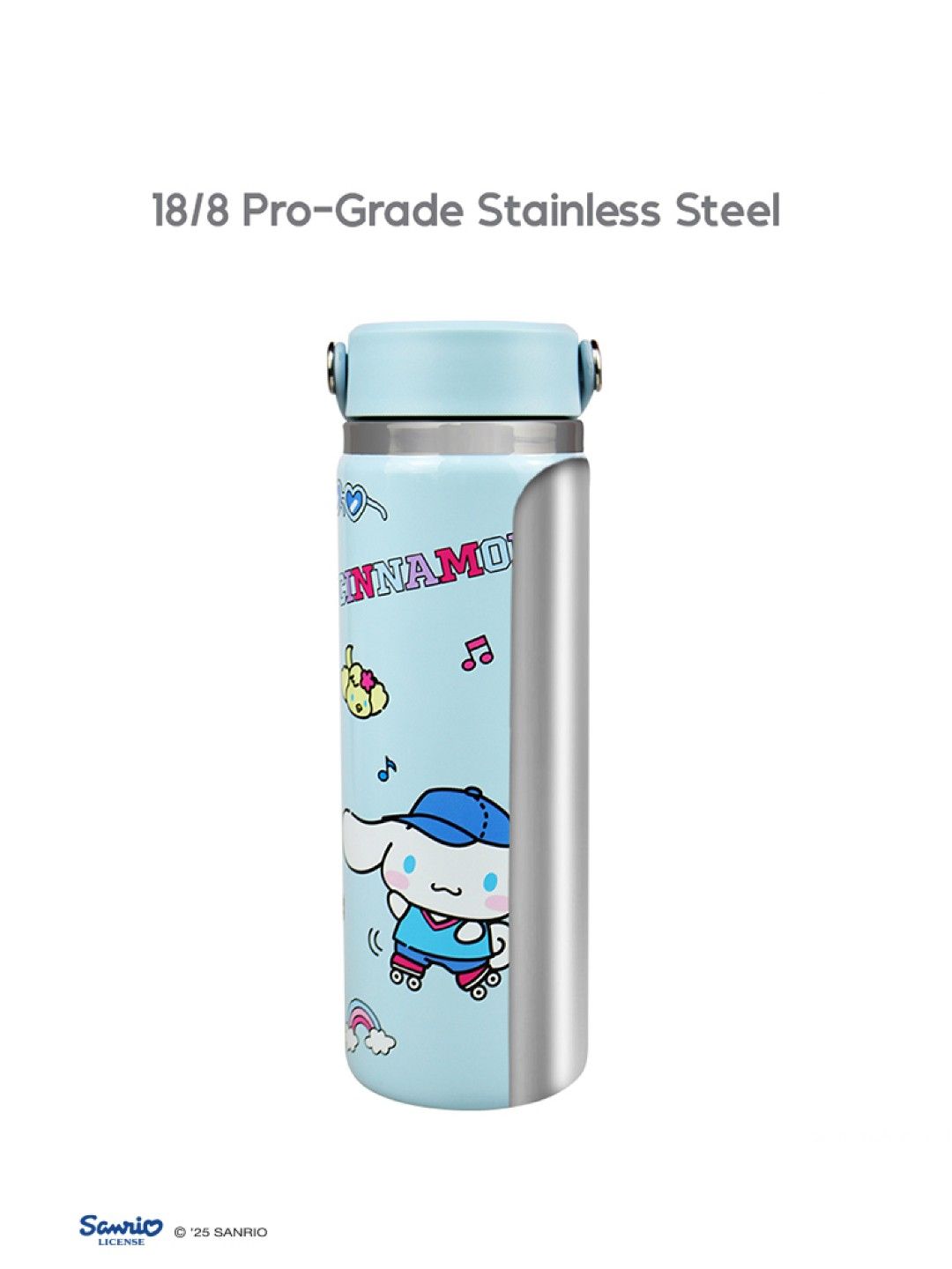 Cherry Sanrio Characters Cinnamoroll Flask 22oz v2 (No Color- Image 3)