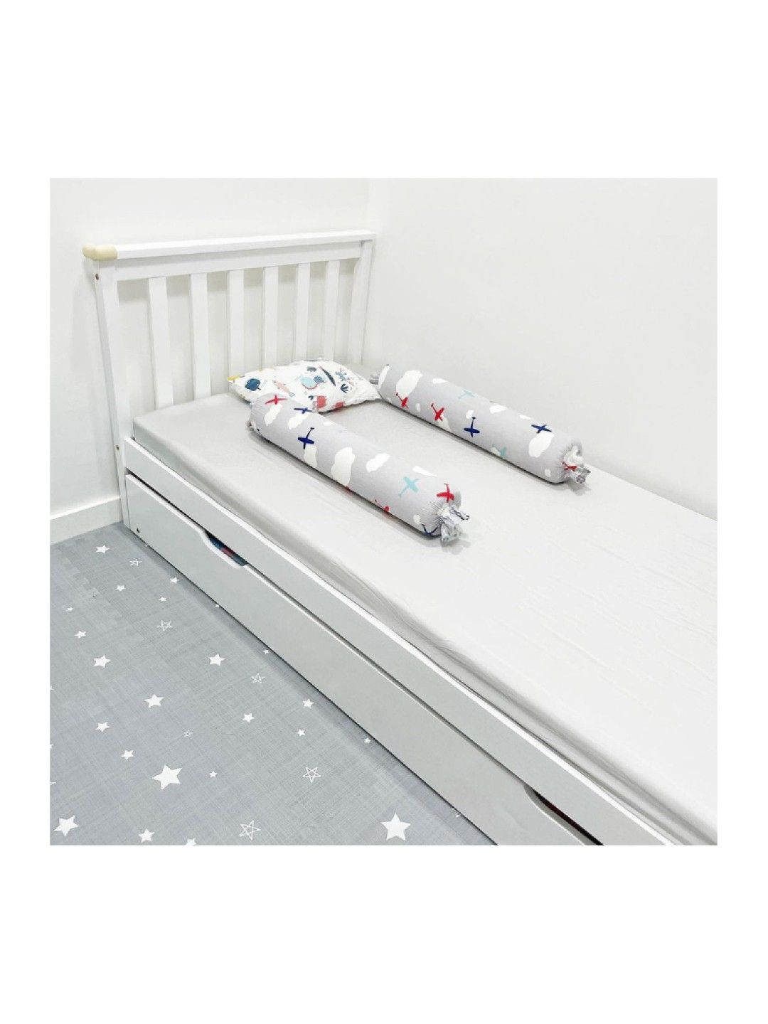 Tiny Winks Organic Bamboo Playpen Fitted Sheet 4x26x38" (Silver- Image 1)