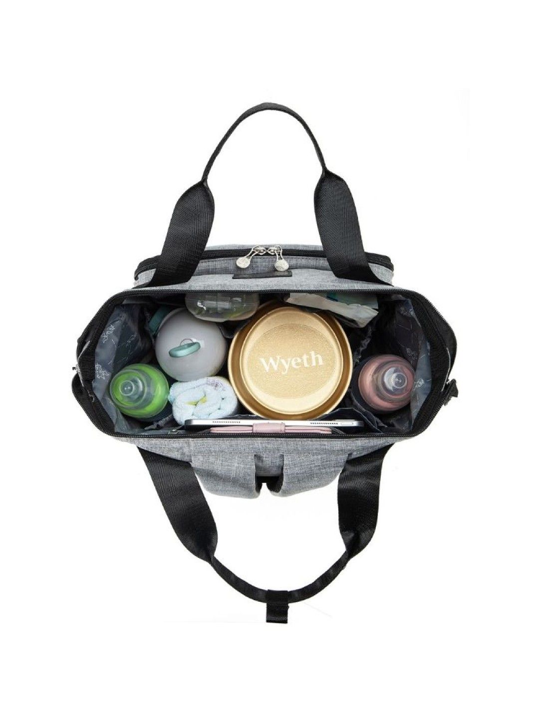 Colorland Smartie Diaper Backpack (BP249) (Heather Gray- Image 2)