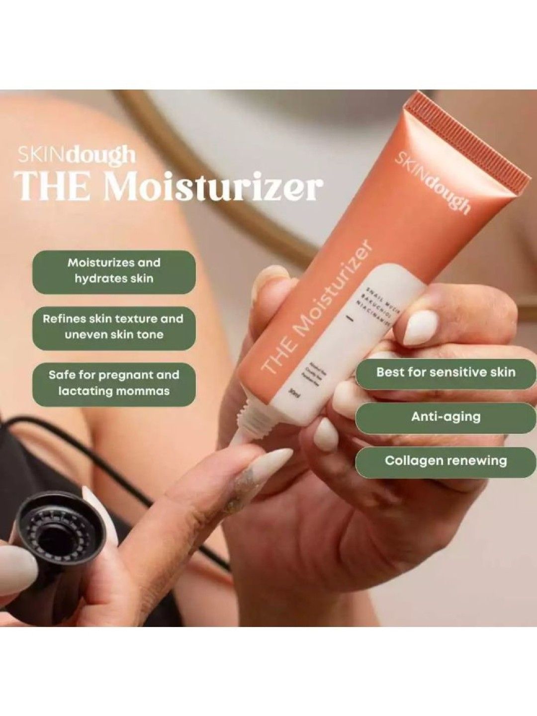 SKINdough The Moisturizer 30ml (No Color- Image 3)