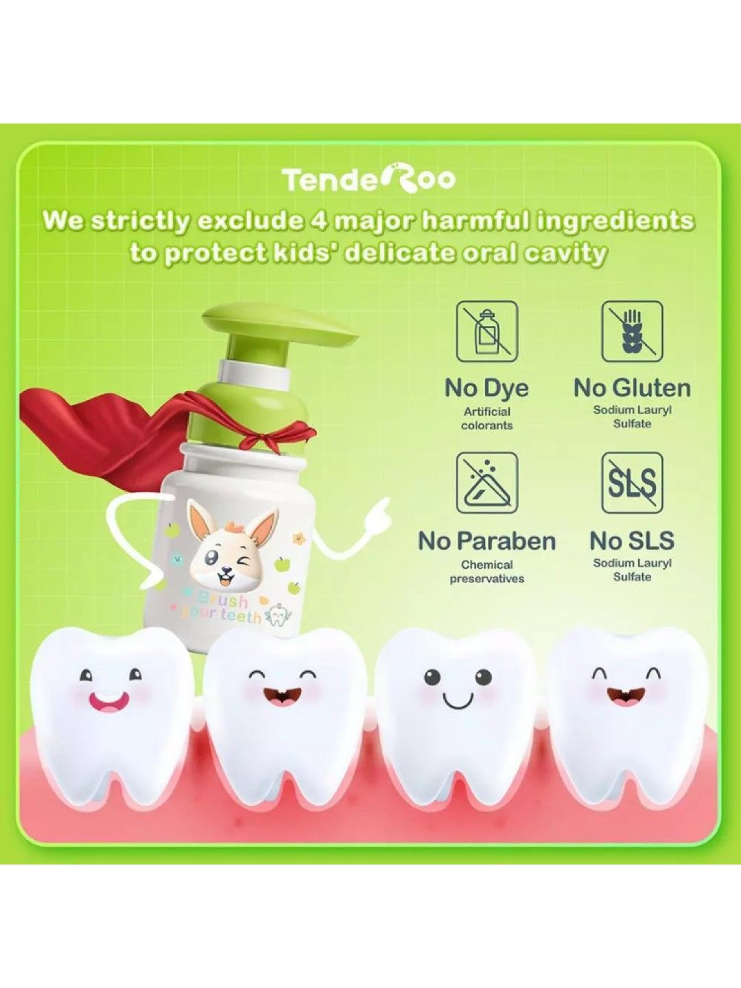 Tenderoo Anticavity Toothpaste for Kids (No Color- Image 4)
