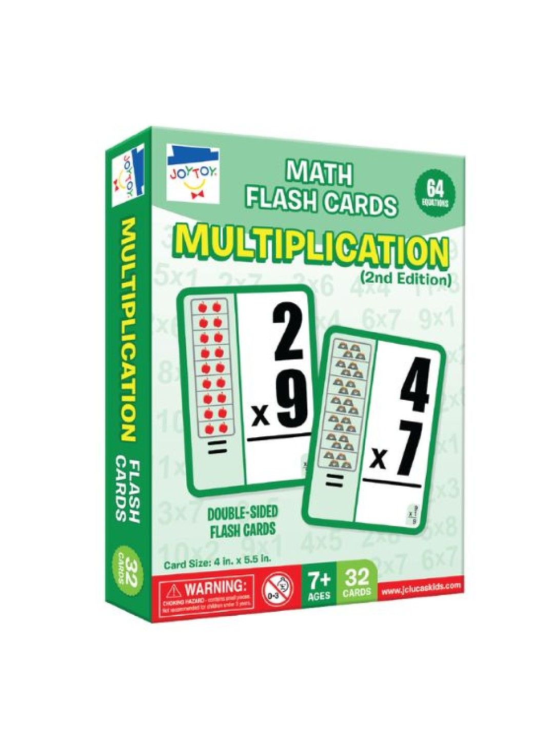 Joytoy Math Flash Cards - Multiplication  (2nd Edition) (No Color- Image 1)