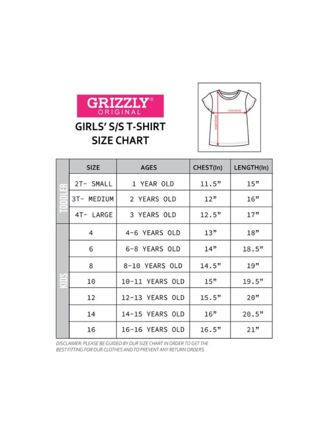 Grizzly Girls Basic Short Sleeve Tees w/ Embroidery (Lilac Snow- Image 4)