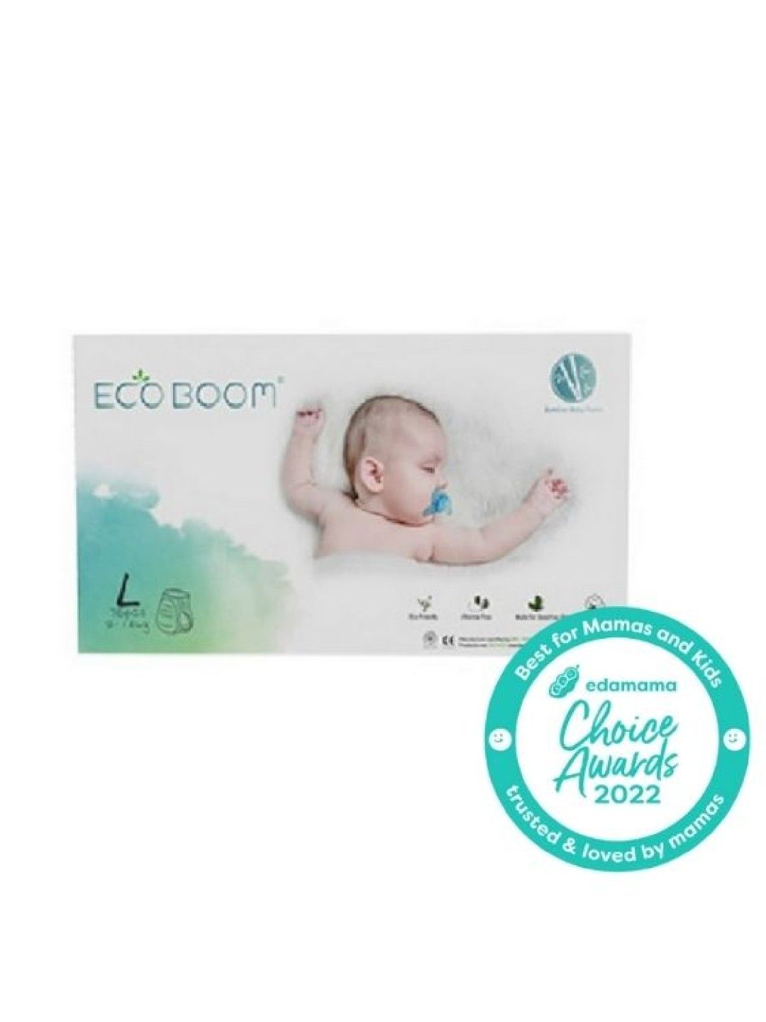 Eco Boom Biodegradable Bamboo Pull Up Diapers Large (76pcs) (No Color- Image 1)