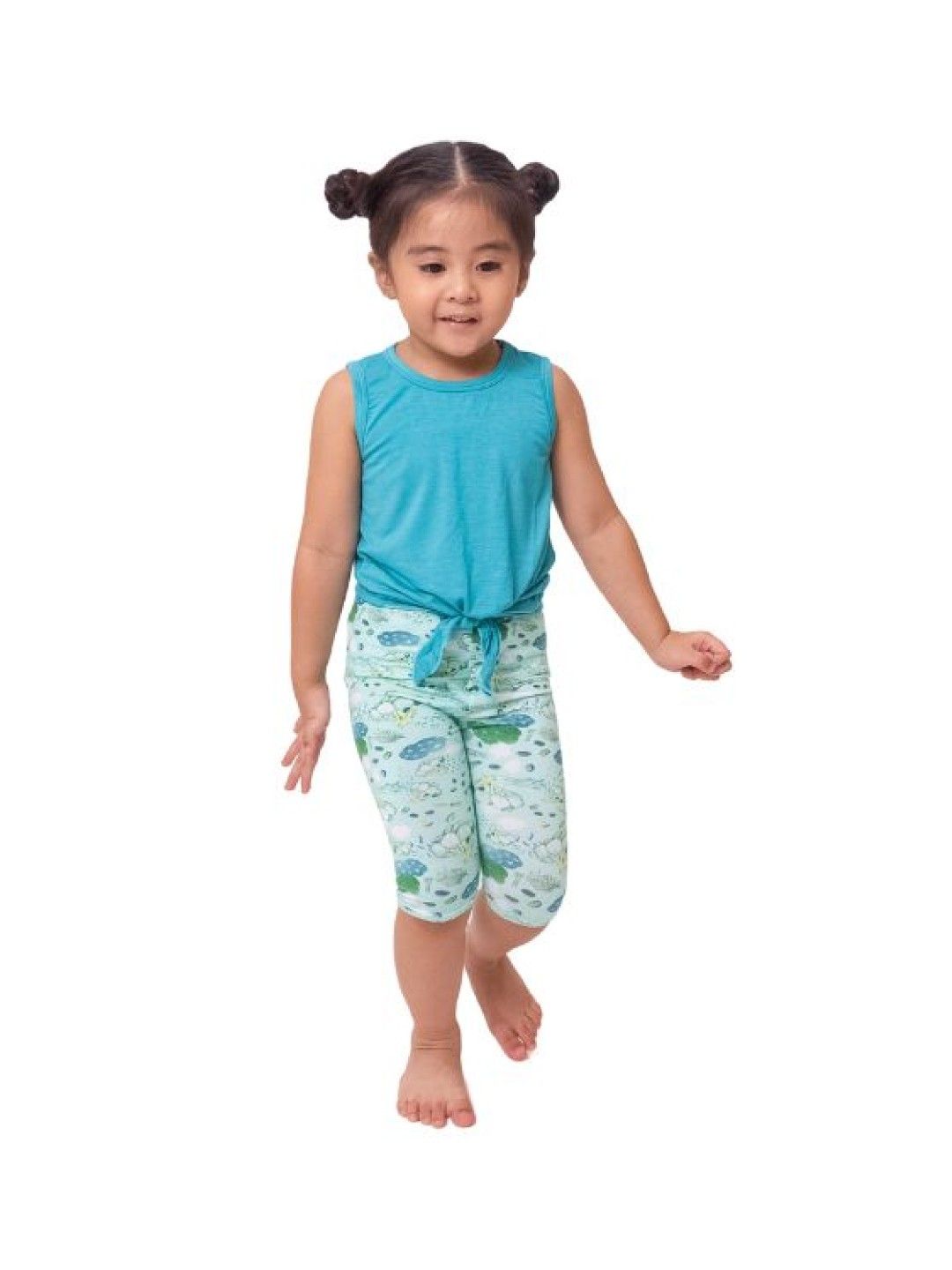 bean fashion Alessa Lanot Playwear Luntian Gang Sleeveless with Printed Capri Leggings (Multicolor- Image 1)