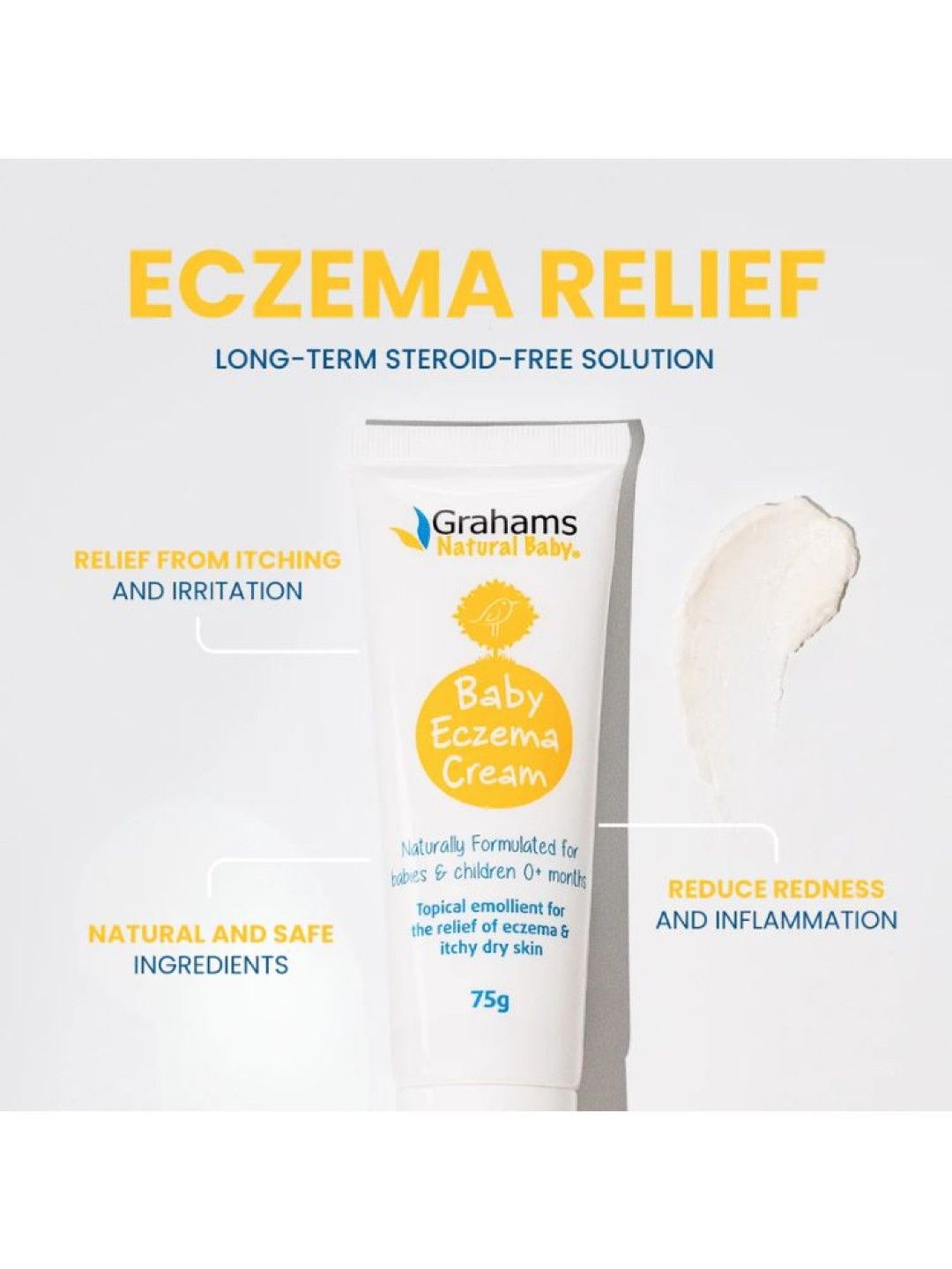 Grahams Natural Baby Eczema Cream (150g) (No Color- Image 3)