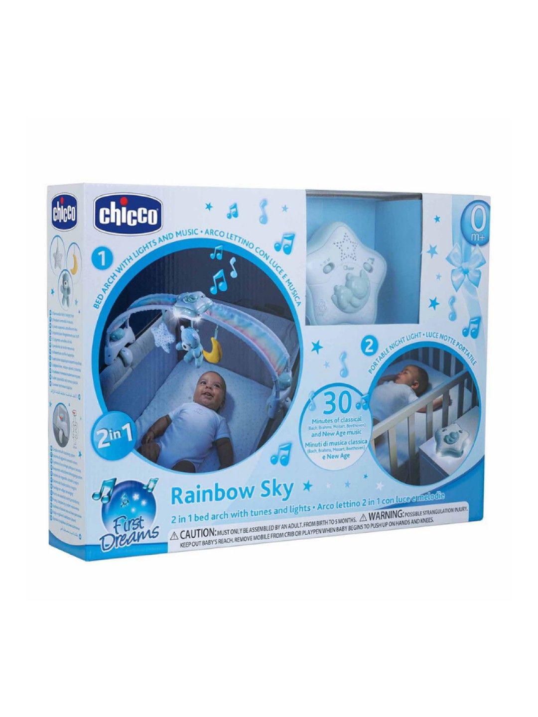 Chicco Rainbow Bed Arch - Blue (No Color- Image 3)