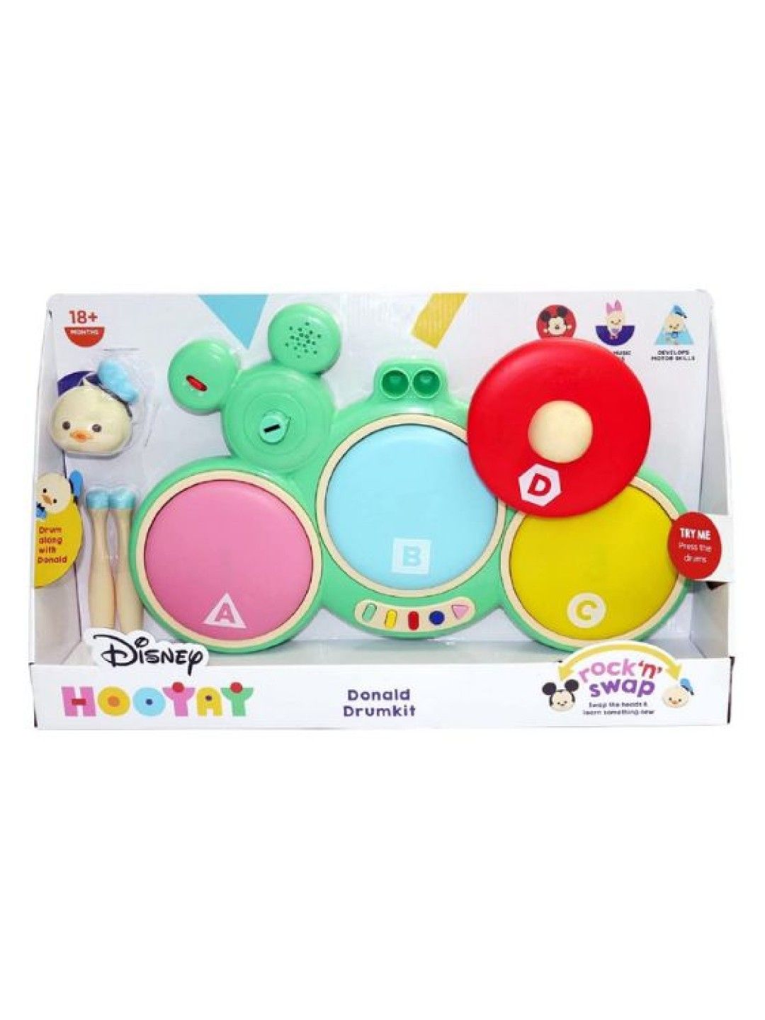 Disney Hooyay Donald Drum Kit (No Color- Image 2)