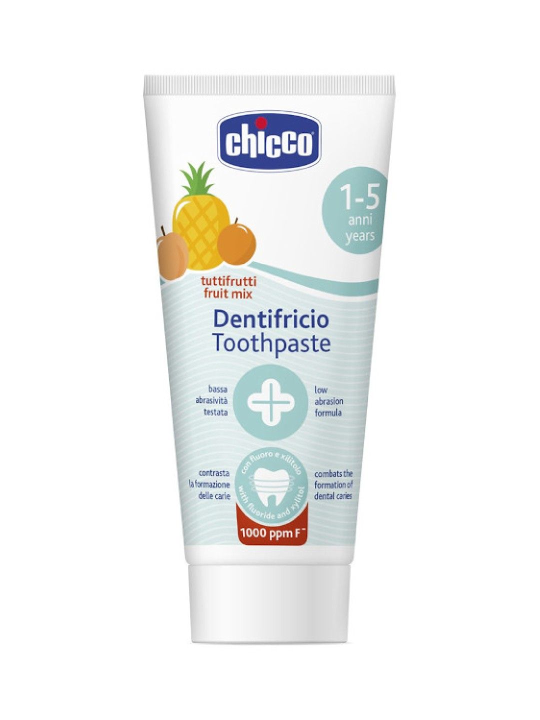 Chicco Kids Toothpaste with Flouride - Fruit Mix Flavour (1-5yrs)