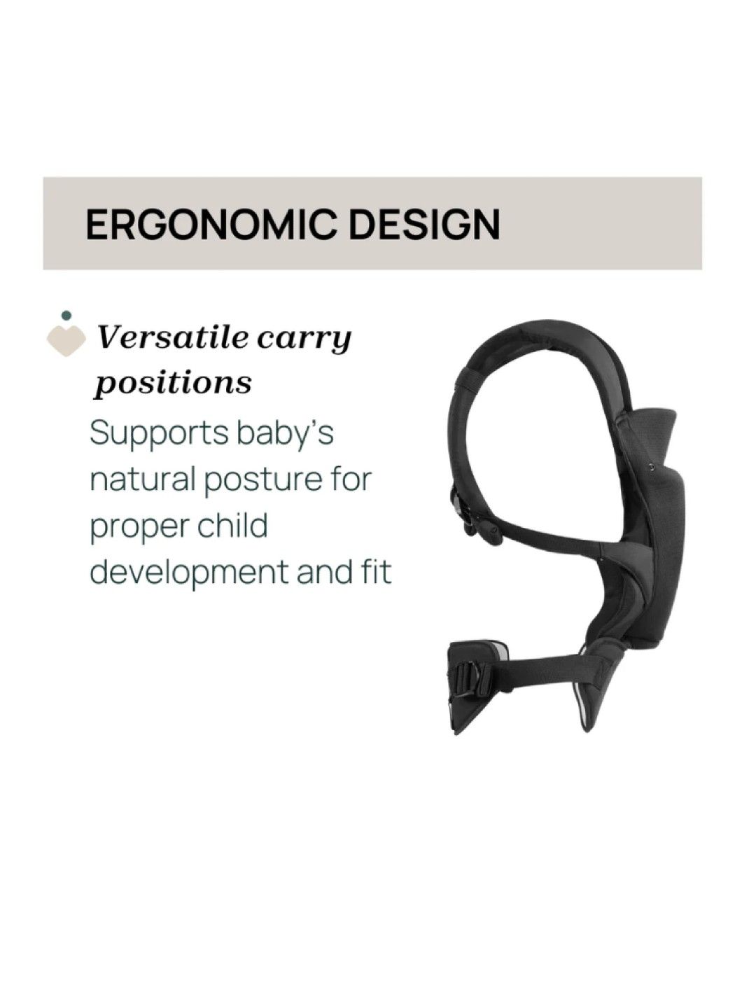 Chicco Snug Support Baby Carrier - Black (No Color- Image 4)