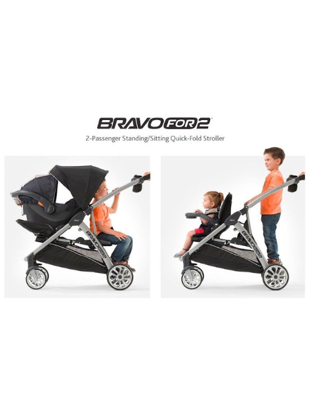 Chicco BravoFor2 Double Stroller (No Color- Image 3)