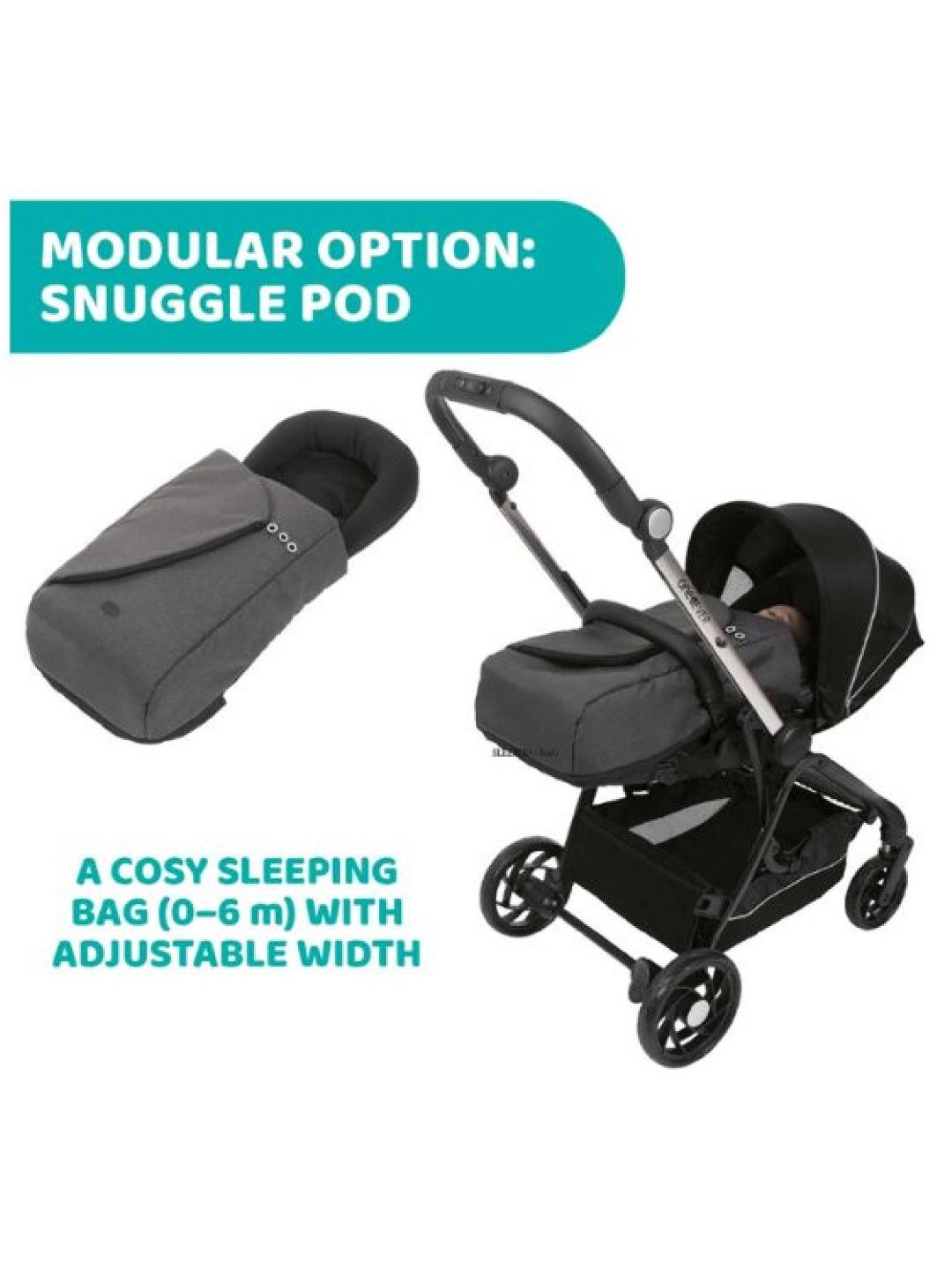 Chicco One4Ever Modular Stroller (No Color- Image 4)