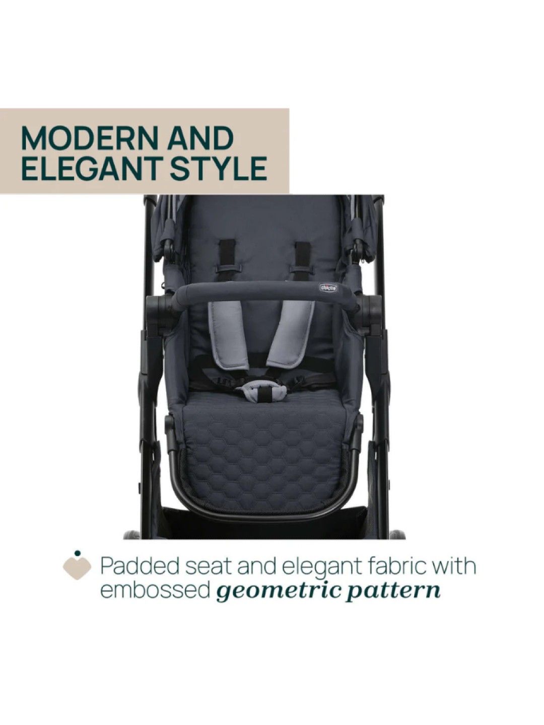 Chicco Seety Stroller - Boston Grey (No Color- Image 2)
