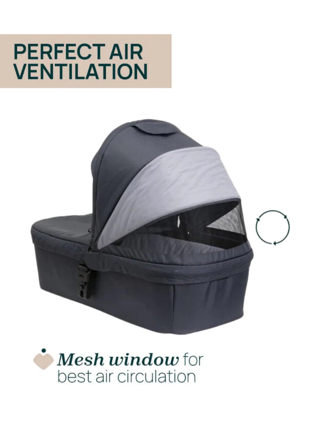 Chicco Seety Carry Cot - Boston Grey (No Color- Image 2)