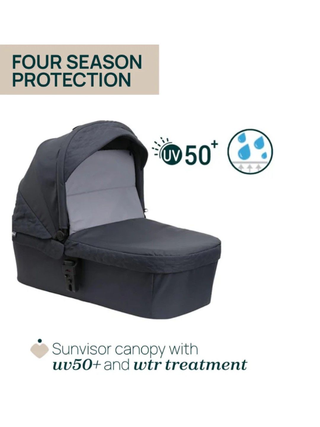Chicco Seety Carry Cot - Boston Grey (No Color- Image 3)
