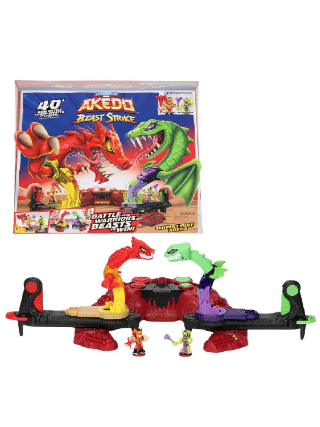 Legends of Akedo Beast Strike Serpent Fury Arena (No Color- Image 1)