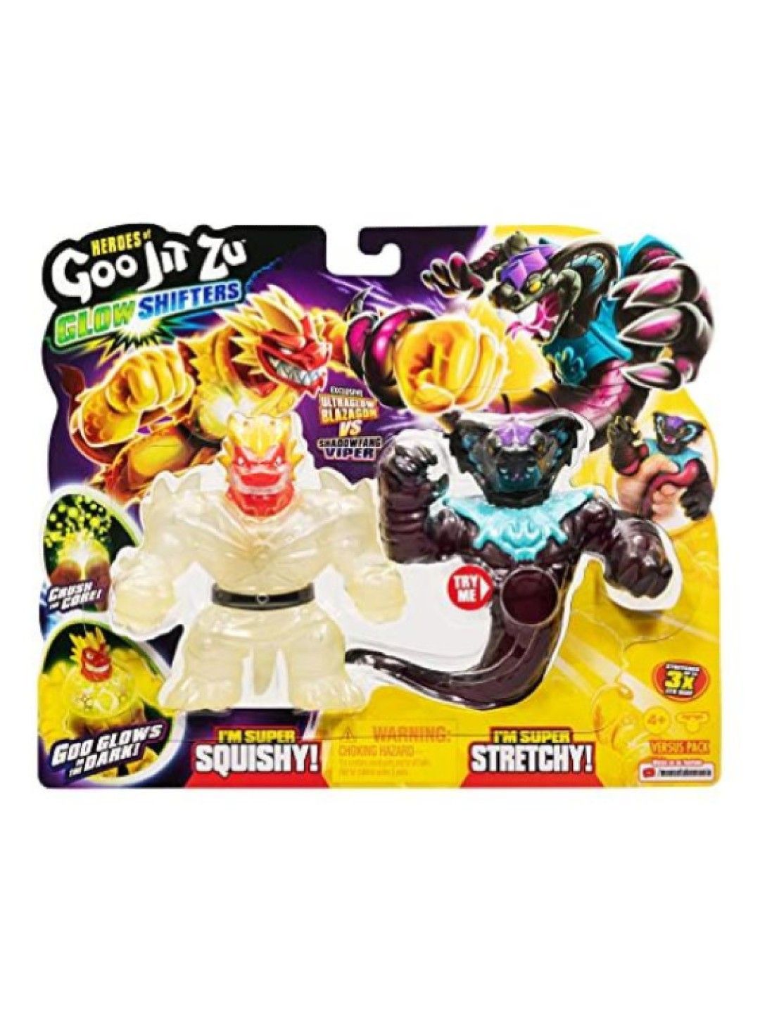 Heroes of Goo Jit Zu Glow Shifters Versus Pack - Blazagon vs Viper (No Color- Image 4)