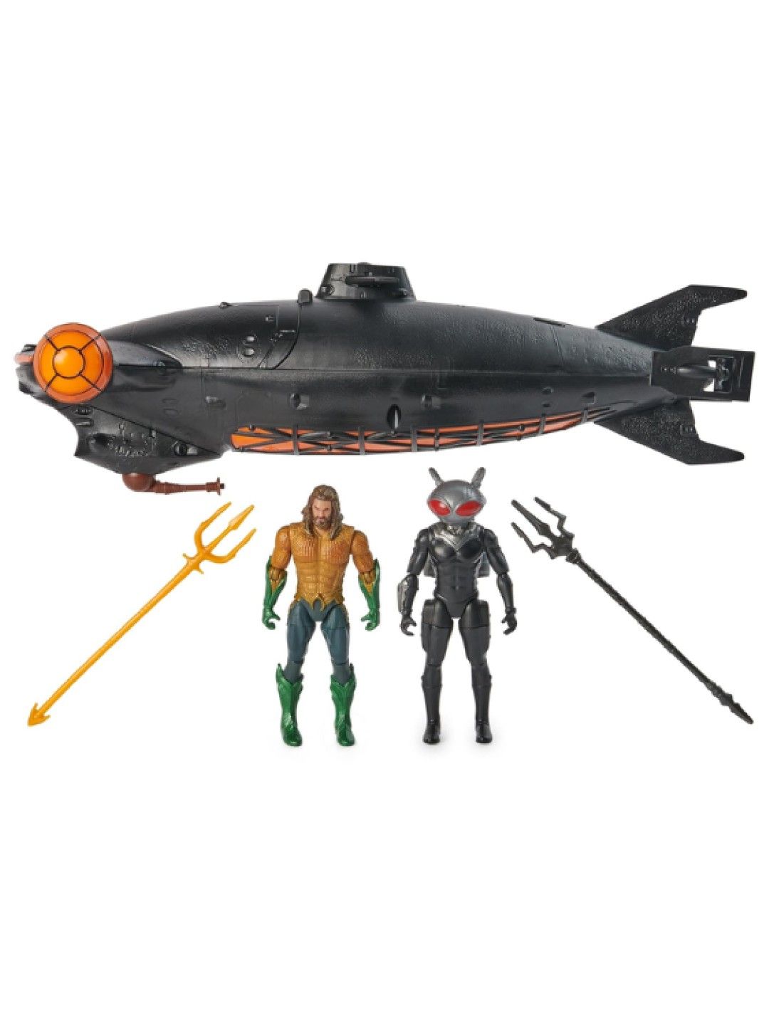 Aquaman 4" Black Manta Sub Lights & Sounds With Action Figures