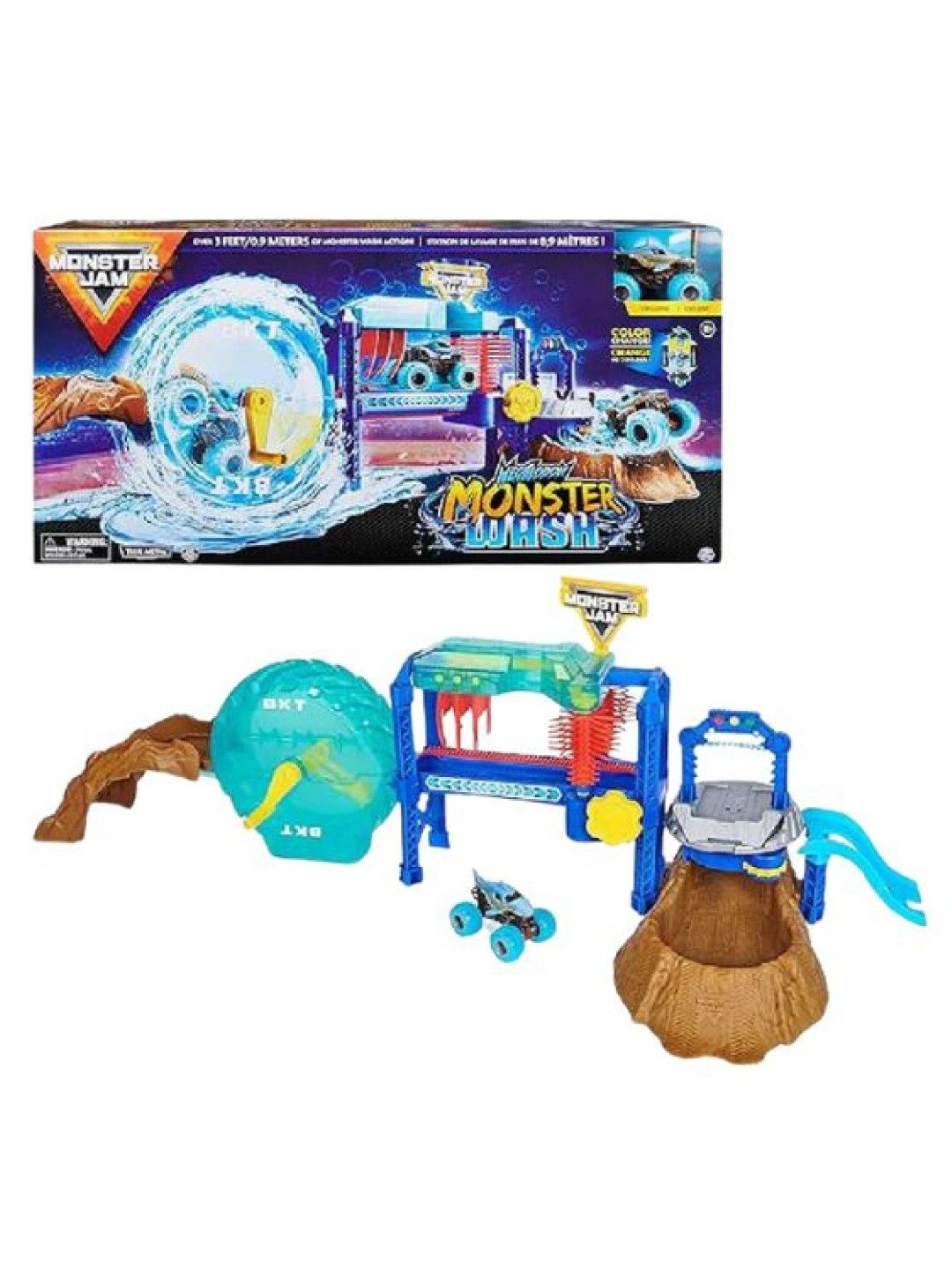 Monster Jam Official Megalodon Monster Wash - Car Wash Playset (No Color- Image 1)