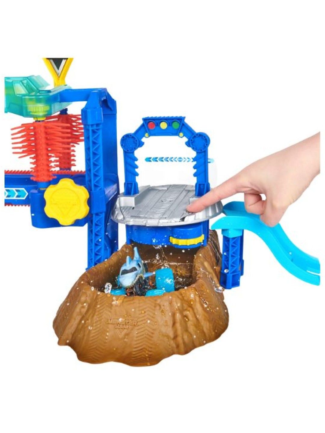 Monster Jam Official Megalodon Monster Wash - Car Wash Playset (No Color- Image 3)