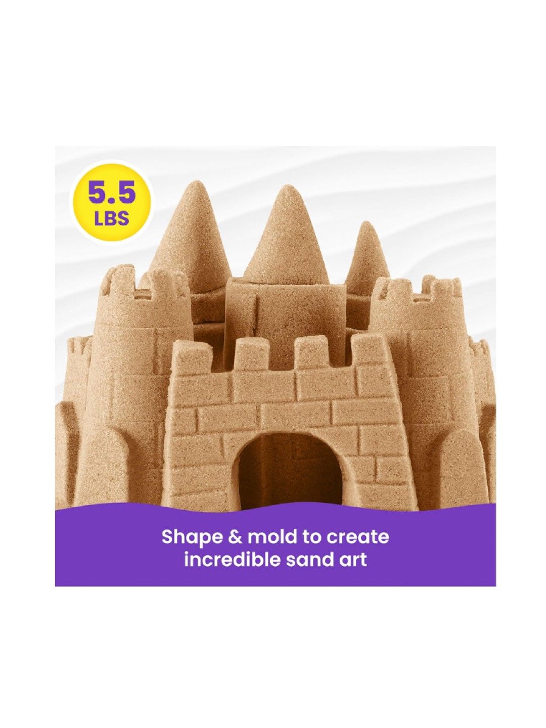 Kinetic Sand Play Sand - Brown (2.5kg) (No Color- Image 3)