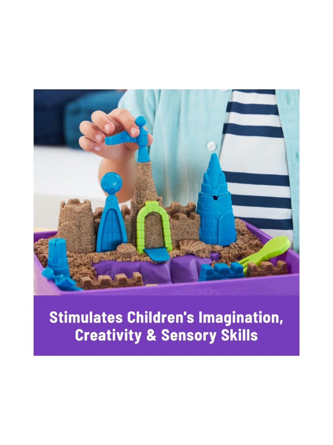 Kinetic Sand Castle Cake Playset (No Color- Image 3)