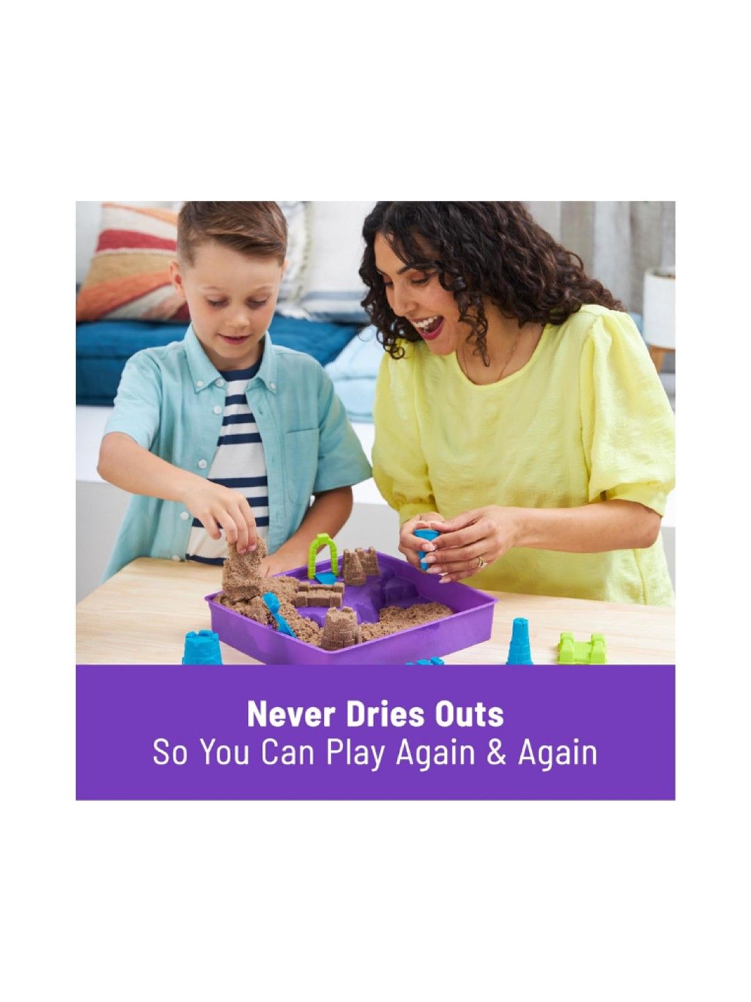 Kinetic Sand Castle Cake Playset (No Color- Image 4)