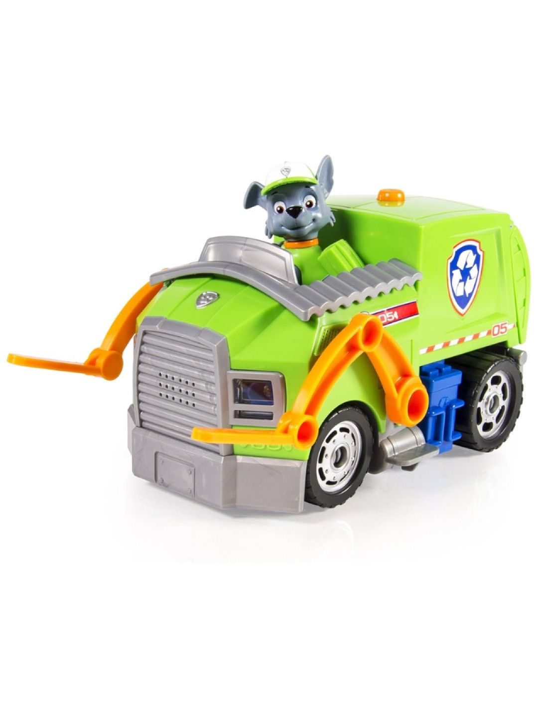 Paw Patrol Rocky’s  Crush N’ Roll Recycling Truck Vehicle (No Color- Image 2)
