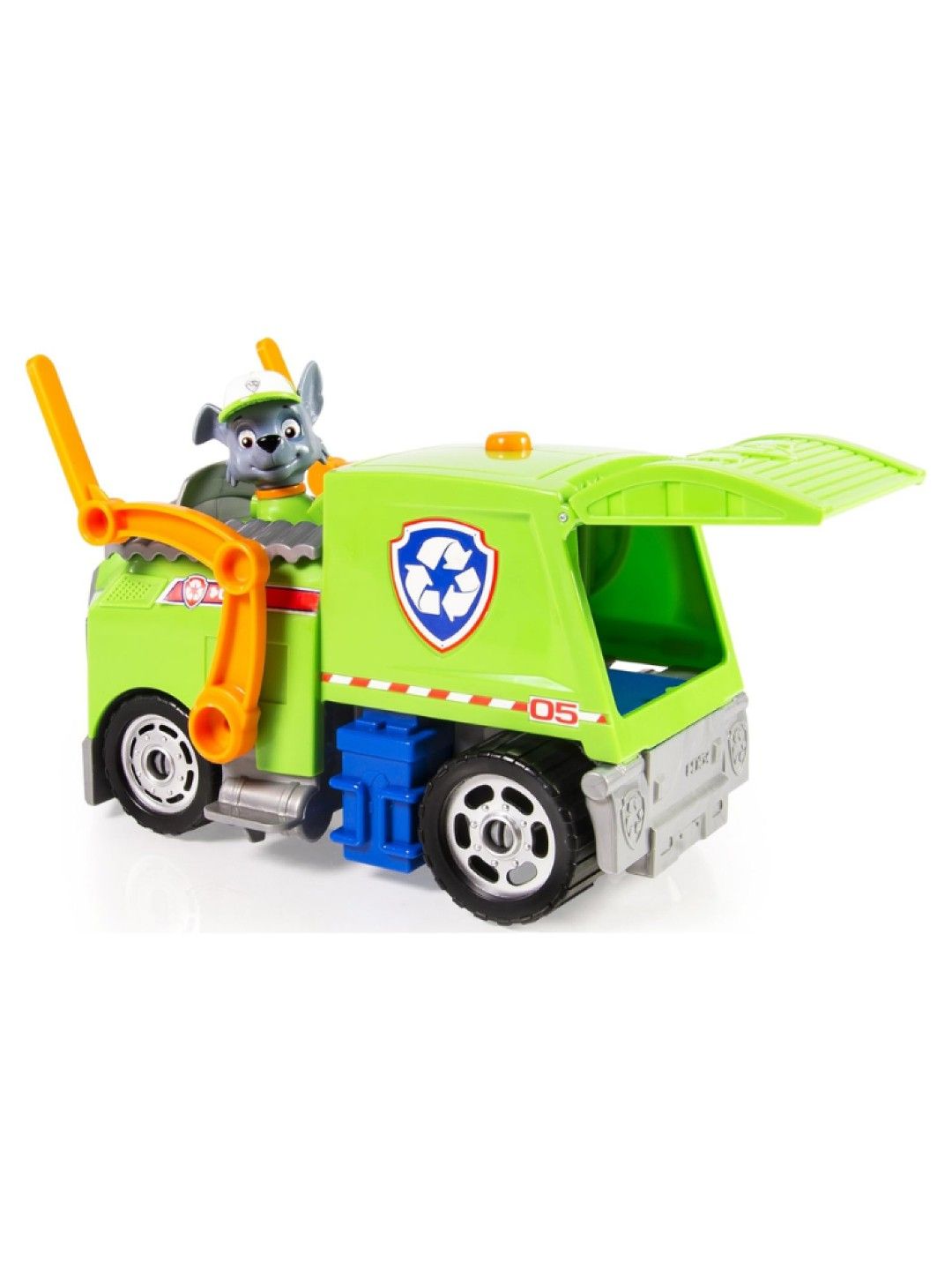 Paw Patrol Rocky’s  Crush N’ Roll Recycling Truck Vehicle (No Color- Image 3)