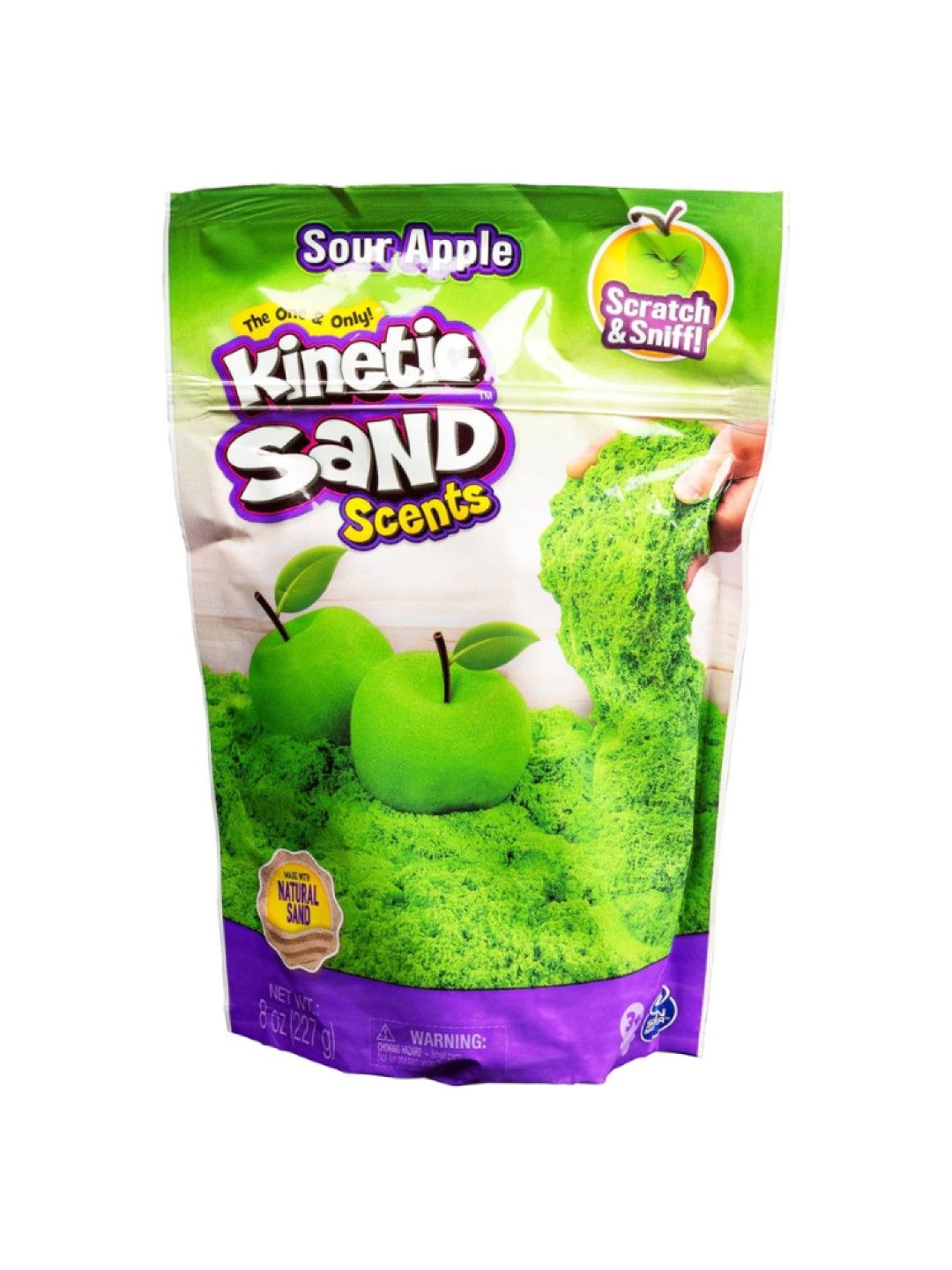 Kinetic Sand Scented Sand - Sour Apple (8oz) (No Color- Image 1)
