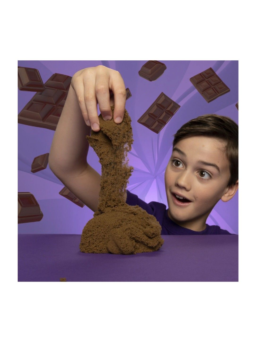 Kinetic Sand Scented Sand - Chocolate Swirl (8oz) (No Color- Image 3)