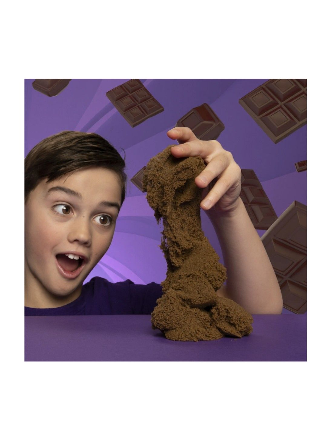 Kinetic Sand Scented Sand - Chocolate Swirl (8oz) (No Color- Image 4)