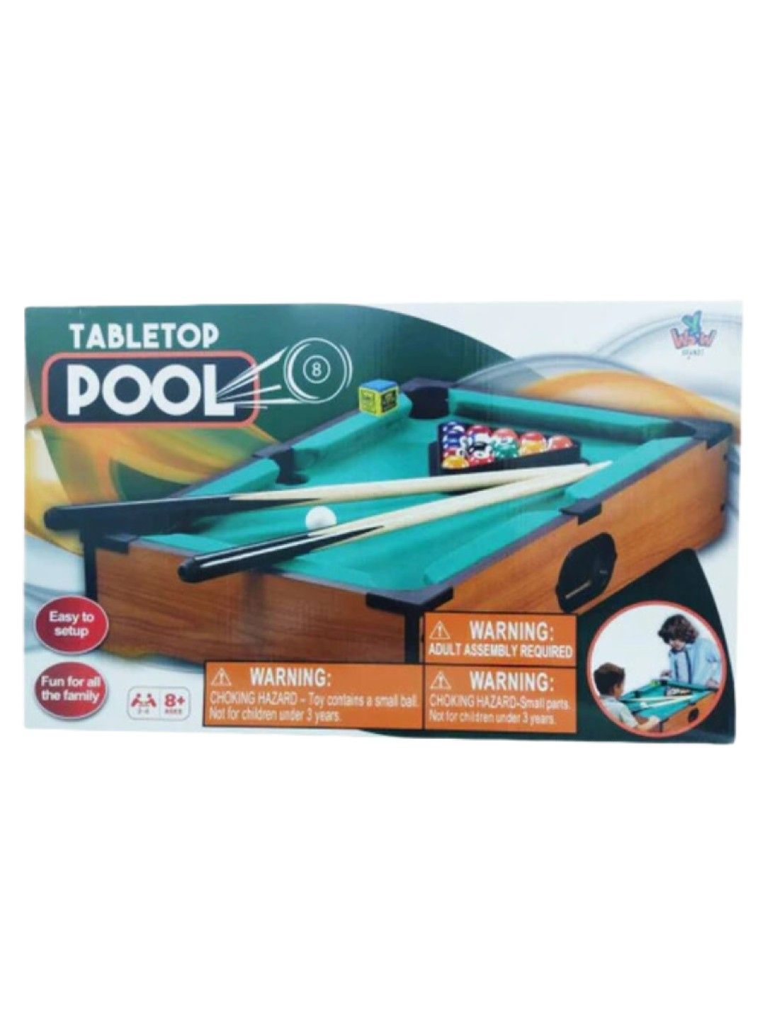 Spin Master Games Wooden Tabletop Billiards (No Color- Image 4)
