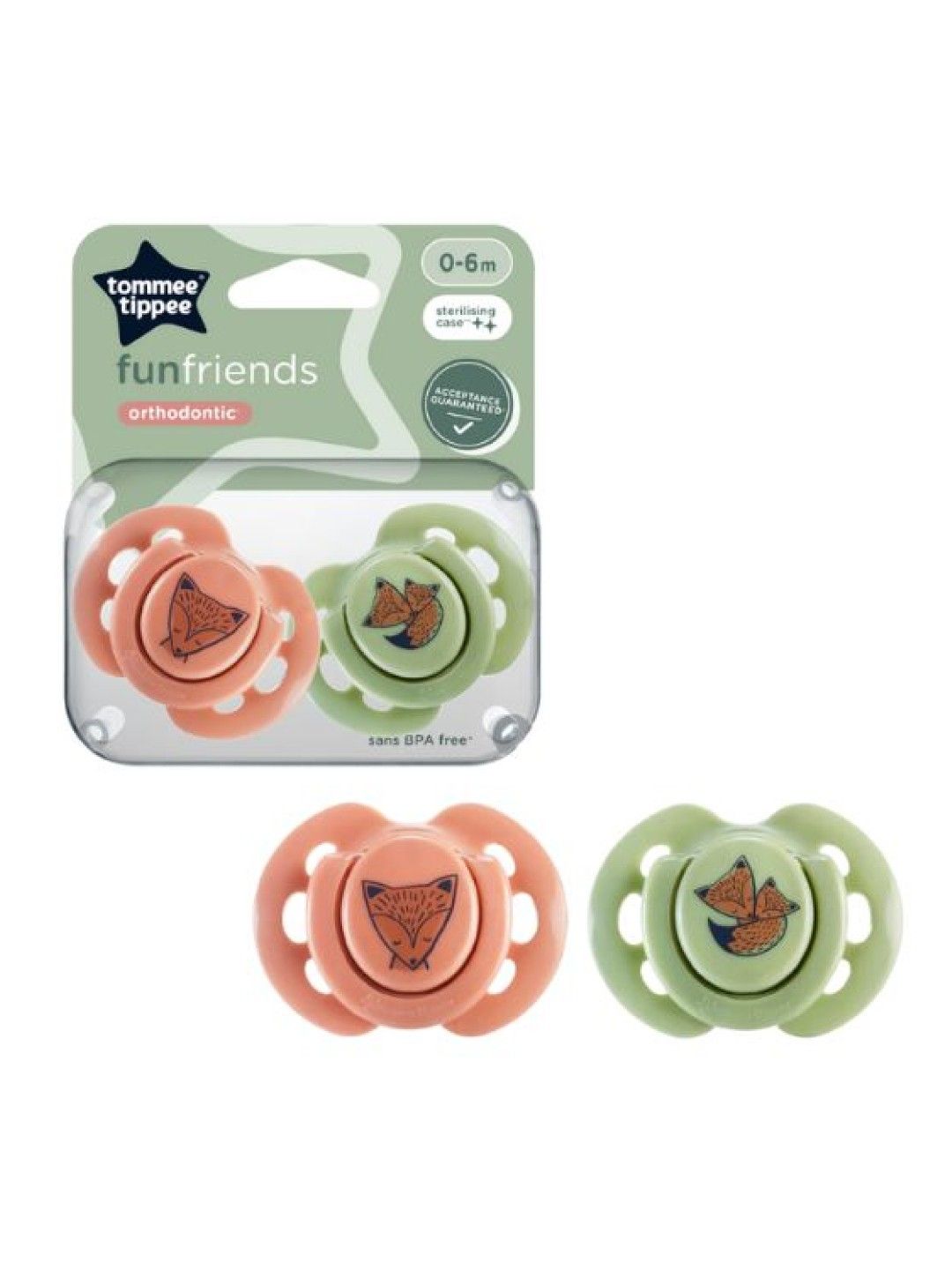 Tommee Tippee Fun Pacific Soothers (2-pack)