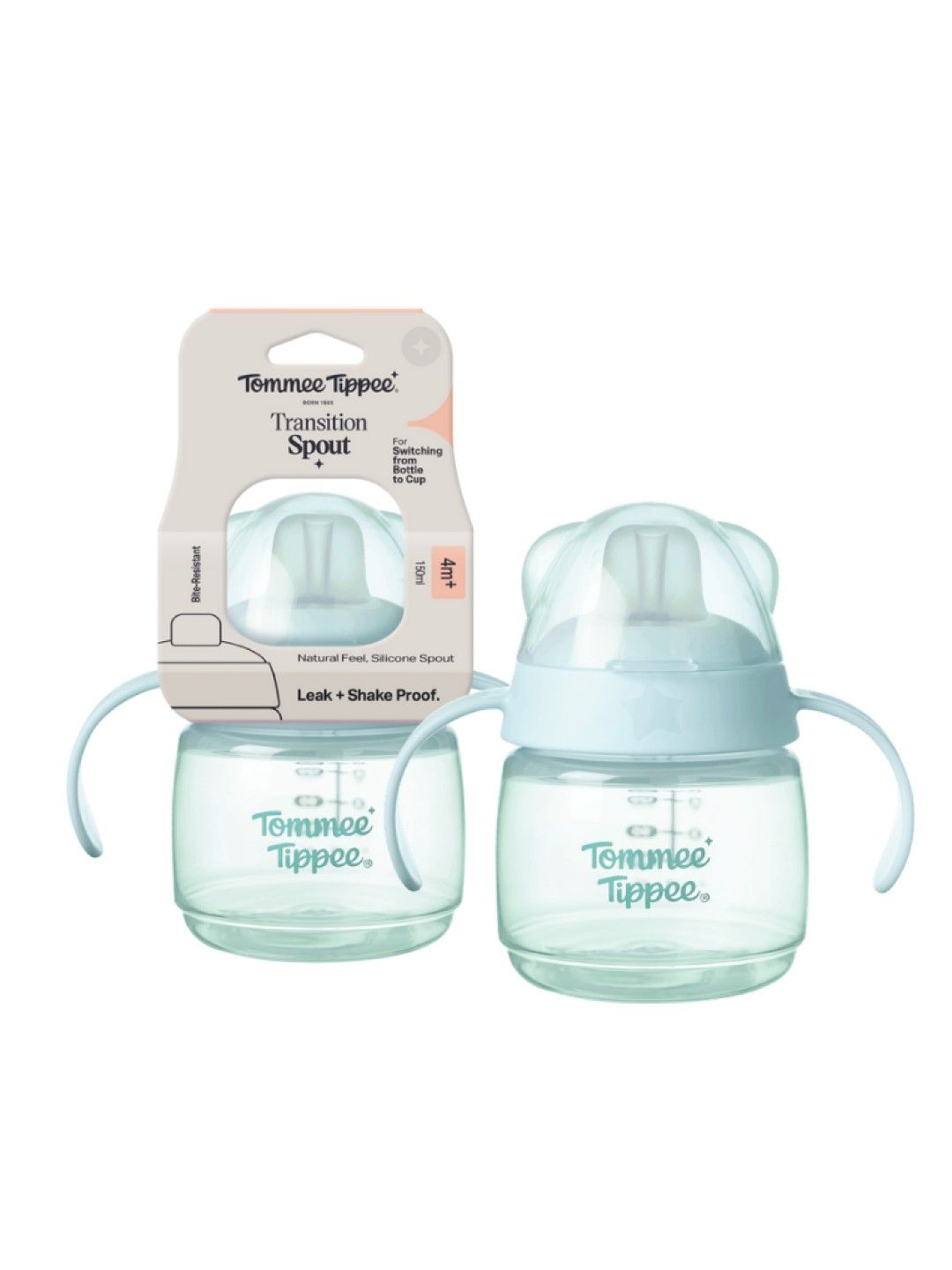 Tommee Tippee Transition Spout Baby Cup 5Oz with Silicone Spout (Blue- Image 2)