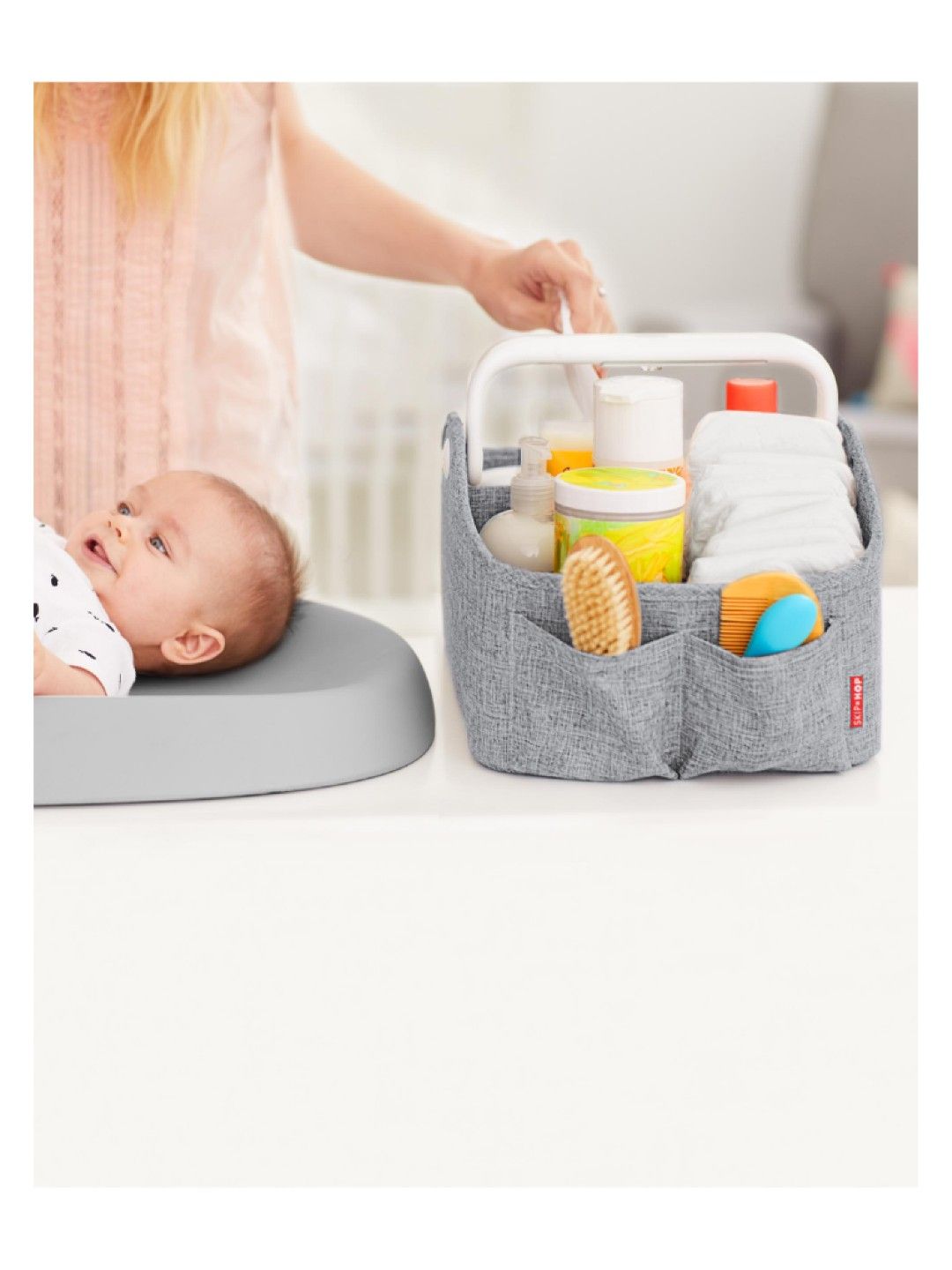 Skip Hop Light Up Diaper Caddy (Heather Grey- Image 3)