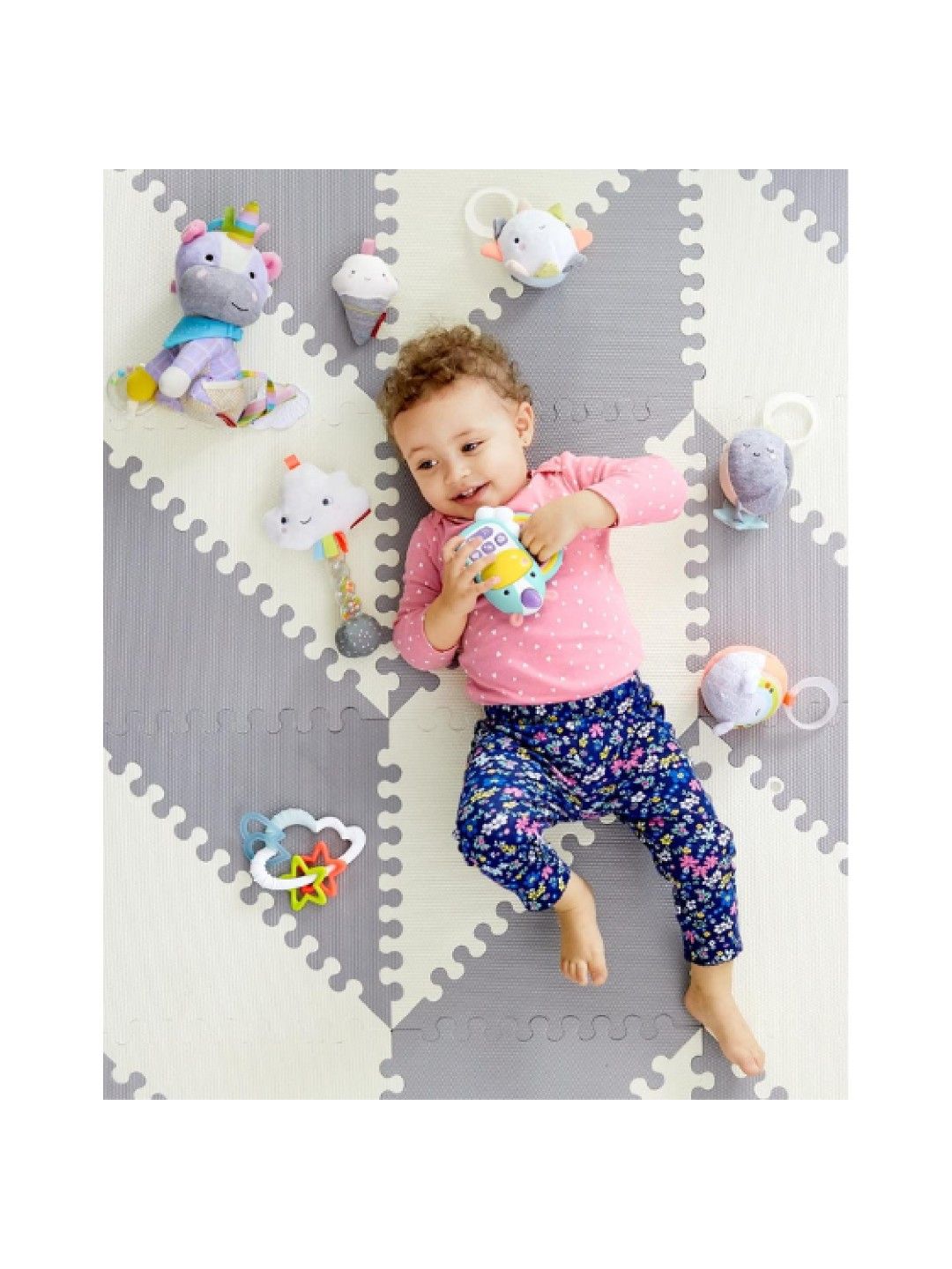 Skip Hop Bandana Buddies Activity Stuffed Toy - Unicorn (No Color- Image 4)