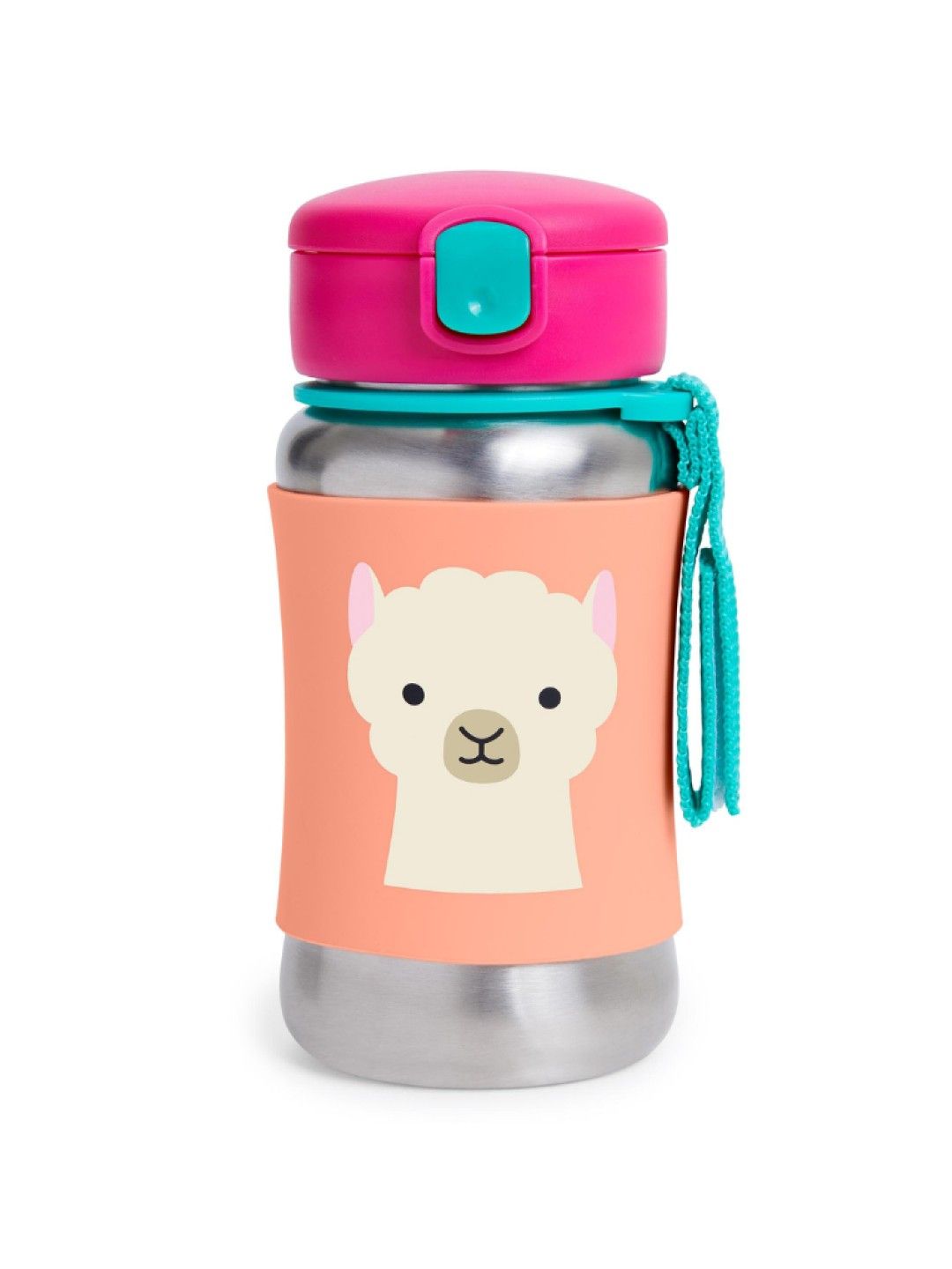 Skip Hop ZOO Stainless Steel Straw Bottle - Llama (No Color- Image 1)