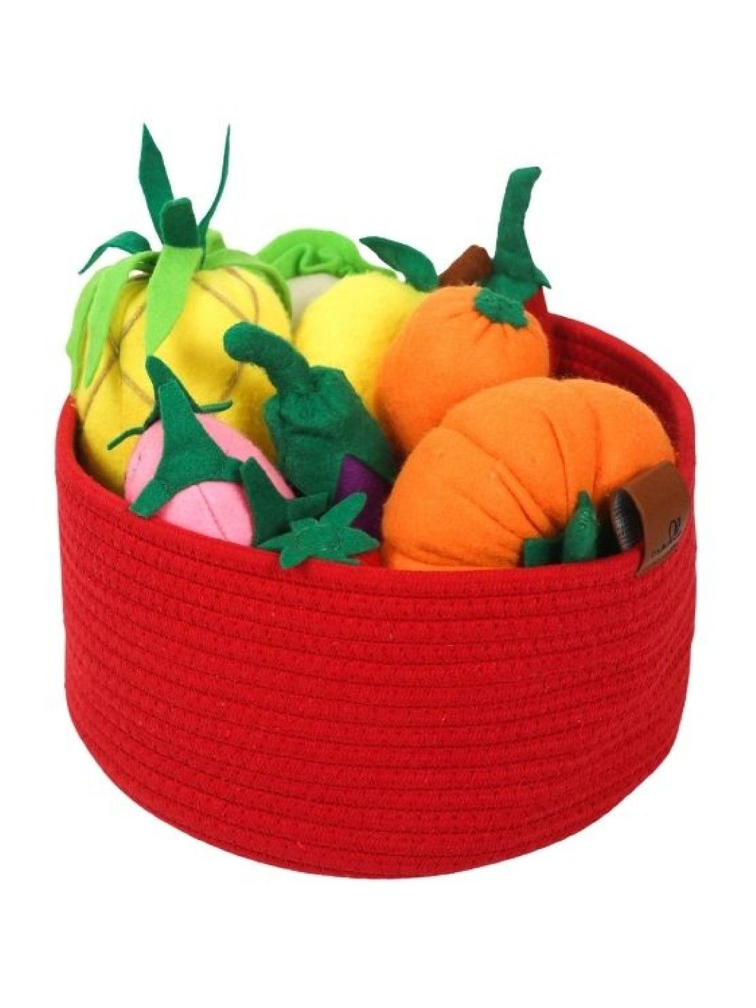 Cradle Baskets Handcrafted 100% Cotton Storage Basket (Large) (Cherry Red- Image 1)