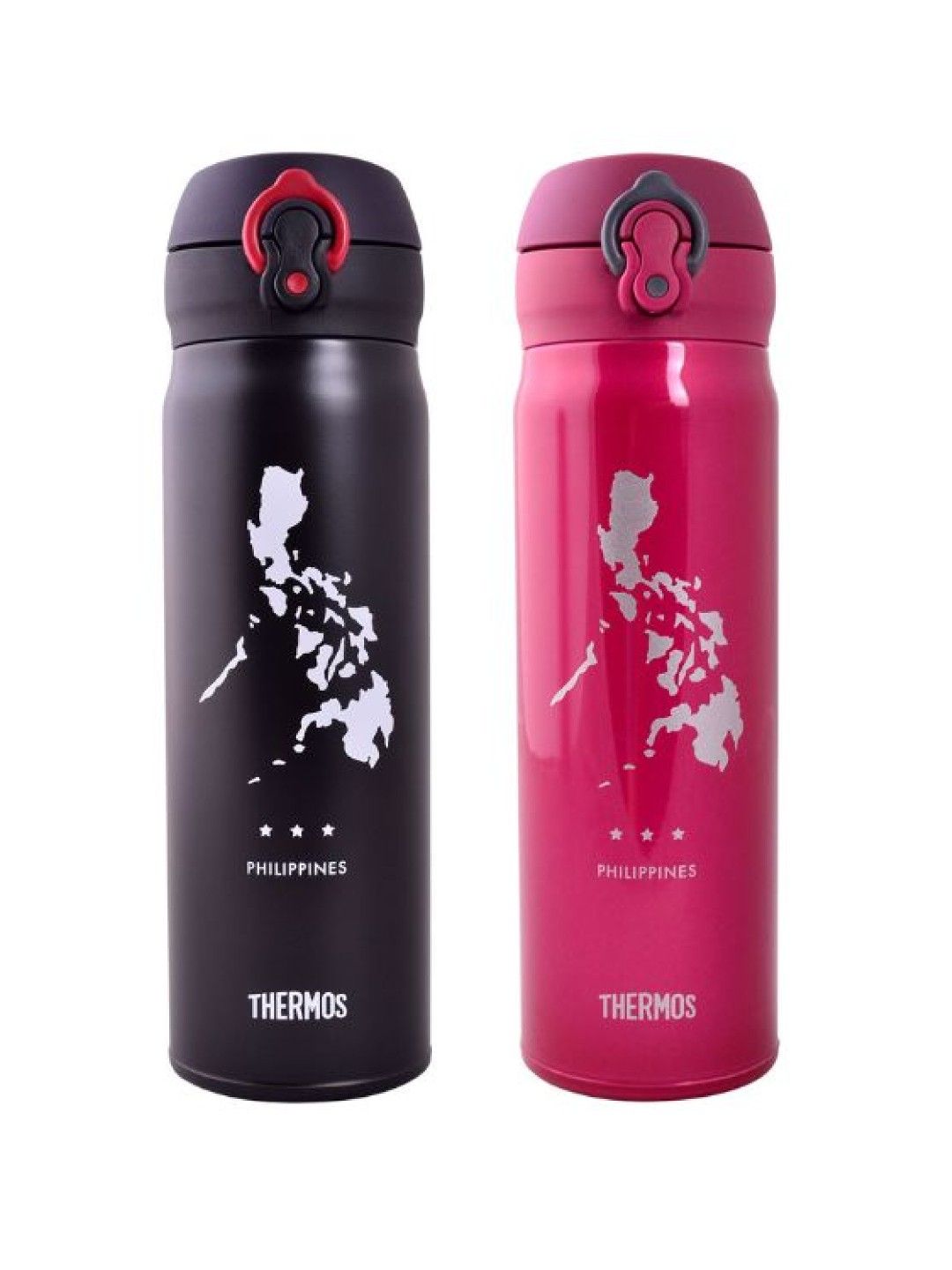 Thermos JNL-502P Insulated Drinking One Push Tumbler - Philippine Map/Matte Black(500ml) (No Color- Image 4)