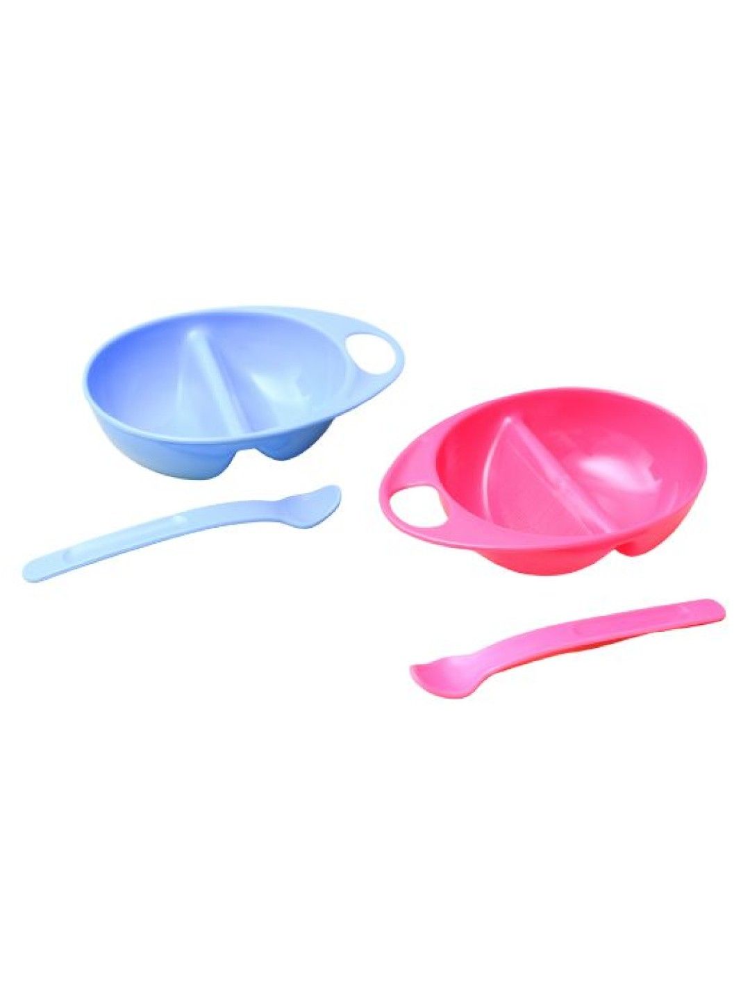 Bebeta Feeding Dish with Division & Spoon (Blue- Image 4)